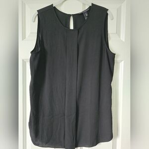 WHBM WOMEN'S SHEER BLANK SLEEVELESS TOP IN SIZE LARGE